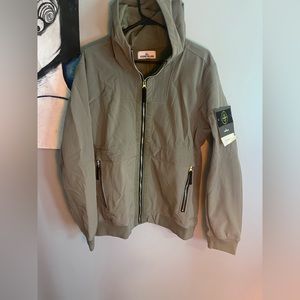 Stone Island Light Soft Shell R Jacket Size XL Olive Pre-owned *missing CLG
